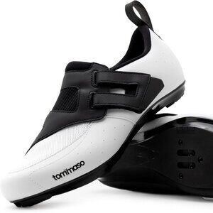 Tommaso Veloce II Cycling Shoes White Black EU 40 Women’s 9 Road Bike NIB